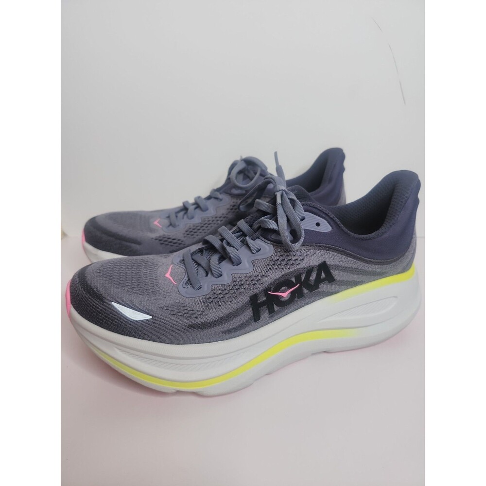 Hoka One Bondi 9 Charcoal Grey Skies 1162012-CYG Women Size 10 B Running Shoe
